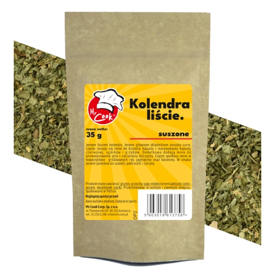Kolendra Liście Suszone - Premium Line