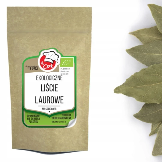 Ekologiczne Liście Laurowe Całe 10 g