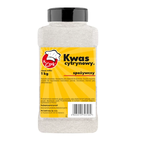 Kwasek Cytrynowy (Kwas cytrynowy) - Premium Line 5 kg