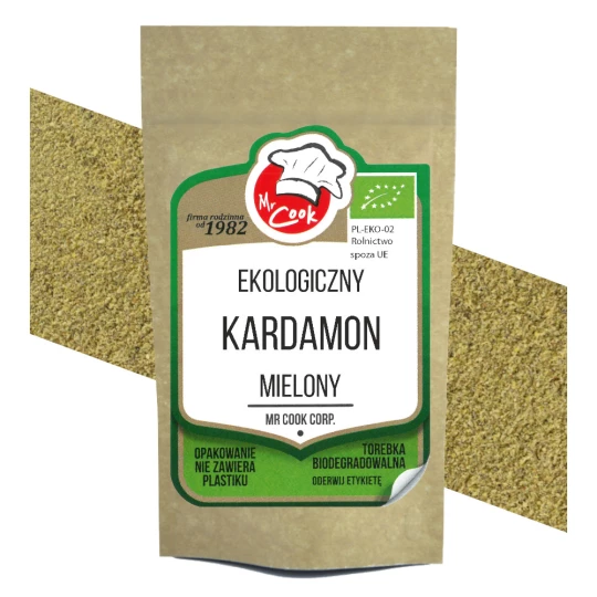 Ekologiczny Kardamon Zielony Mielony 25 kg