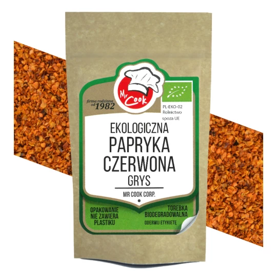 Ekologiczna Papryka Czerwona Grys