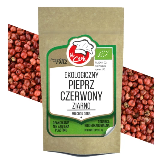 Ekologiczny Pieprz Czerwony Ziarnisty