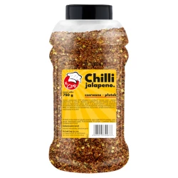 Chilli Jalapeno Czerwone Płatek - Premium Line 750g Słoik PET
