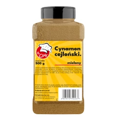 Cynamon Cejloński Mielony - Premium Line 500g Słoik PET