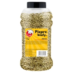 Pieprz Biały Ziarno - Premium Line 1kg Słoik PET