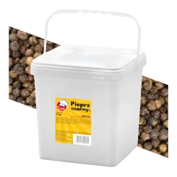 Pieprz Czarny Ziarno Oczyszczony 550g/l - Premium Line 3kg Wiaderko kwadratowe