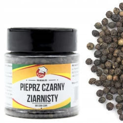 Pieprz Czarny Ziarno Oczyszczony 550g/l - Premium Line 120g Słoik PET