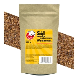 Sól Morska Wędzona Naturalnie Intensywna - Premium Line 500g Doypack