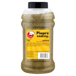 Pieprz Czarny Mielony Premium - Premium Line 1kg Słoik PET