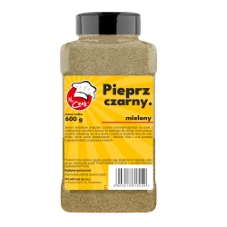 Pieprz Czarny Mielony Premium - Premium Line 600g Słoik PET