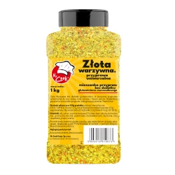Złota Warzywna Przyprawa Uniwersalna bez Dodatku Glutaminianu Sodu - Premium Line 1kg Słoik PET