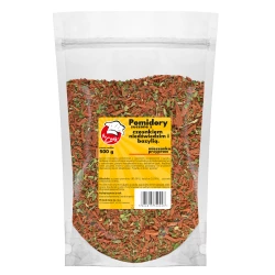 Pomidory Suszone z Czosnkiem Niedźwiedzim i Bazylią - Premium Line 500g Doypack
