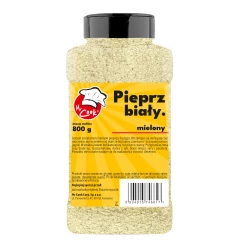 Pieprz Biały Mielony - Premium Line 800g Słoik PET
