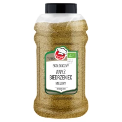 Ekologiczny Anyż Biedrzeniec Mielony 1kg Słoik PET