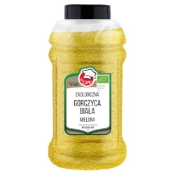 Ekologiczna Gorczyca Żółta Mielona 750g Słoik PET