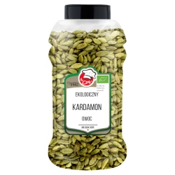 Ekologiczny Kardamon Zielony Cały 650g Słoik PET