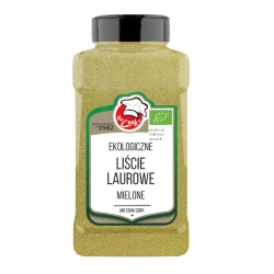 Ekologiczne Liście Laurowe Mielone 550g Słoik PET
