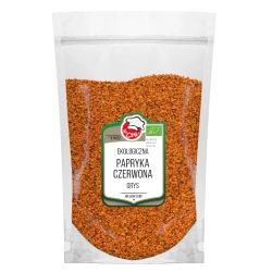 Ekologiczna Papryka Czerwona Grys 900g Doypack