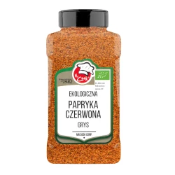 Ekologiczna Papryka Czerwona Grys 450g Słoik PET