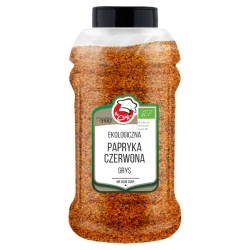 Ekologiczna Papryka Czerwona Grys 750g Słoik PET