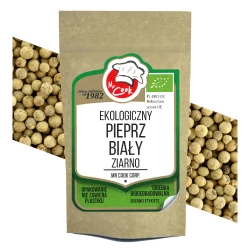 Ekologiczny Pieprz Biały Całe Ziarna 100g Doypack BIO