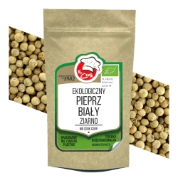 Ekologiczny Pieprz Biały Całe Ziarna 200g Doypack BIO