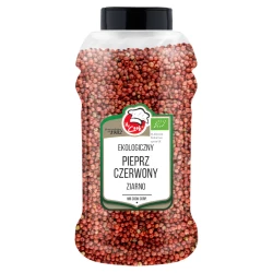 Ekologiczny Pieprz Czerwony Ziarnisty 450g Słoik PET