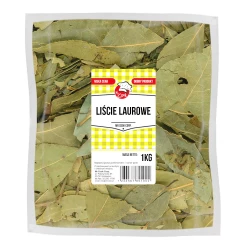 Liście Laurowe Suszone - HoReCa Niska Cena 1kg Worek foliowy